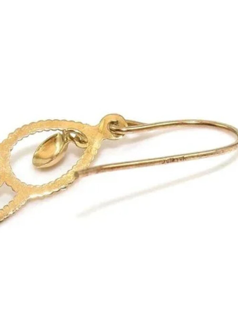 14K Yellow Gold Dangle Earrings - Picture 6 of 6